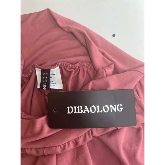 DIBAOLONG Wide Leg Lounge Pants High Waist Comfy Casual Pink Size S - Picture 11 of 12